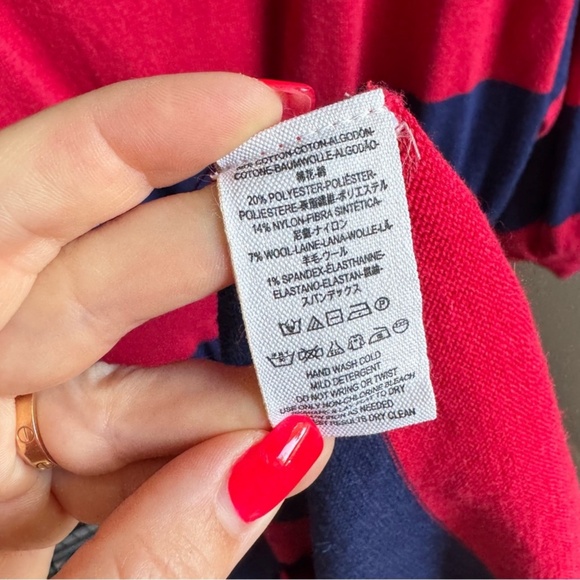 NWT FREE PEOPLE On My Mind Sweater Dress Stripe Dolman Sz M - Picture 4 of 9